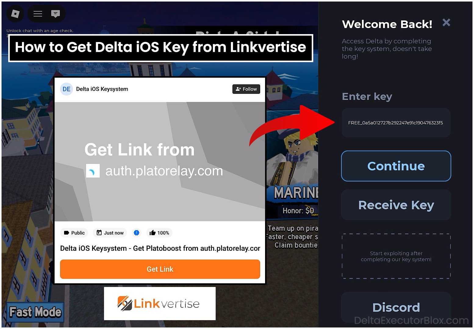 How to Get Delta iOS Key from Linkvertise