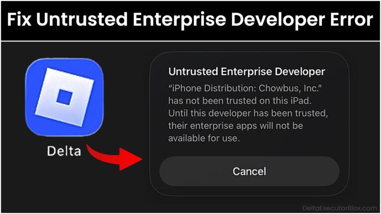 How To Fix Delta iOS Untrusted Enterprise Developer Error on iPhone or iPad